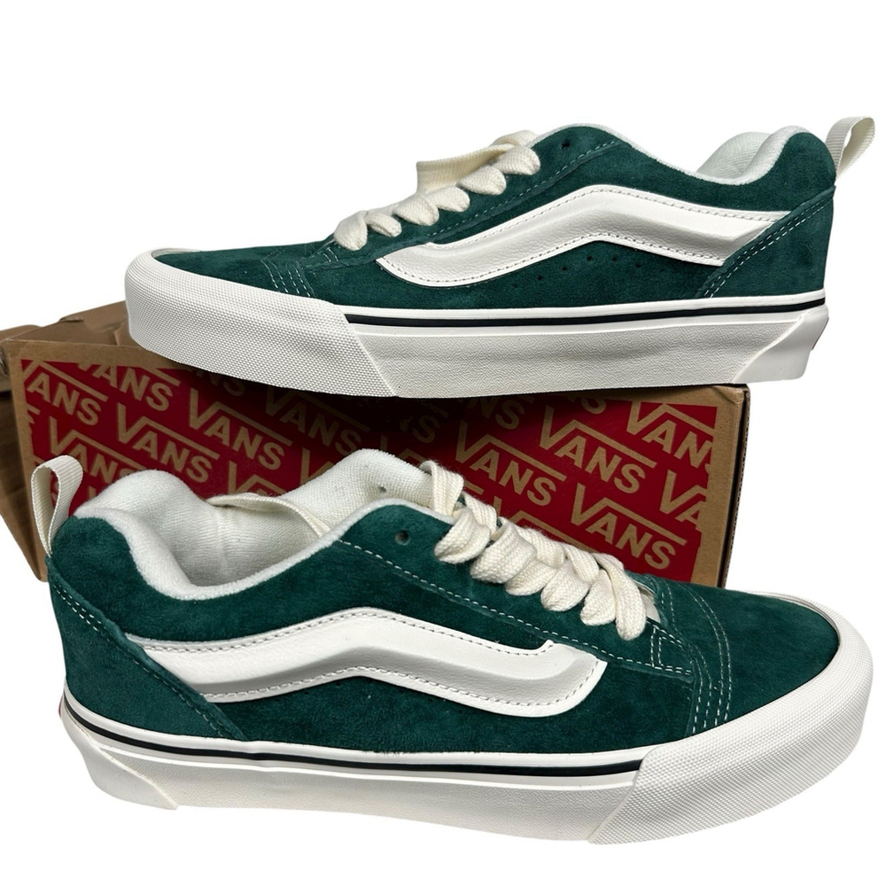 VANS Green Suede Knu Skool OG Sneakers Mens 7/ Womens 8.5